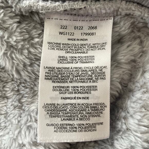 Columbia Girls FireSide Sherpa Jacket Grey Sz XL 18-20 Full-Zip Soft Feel - Picture 8 of 12